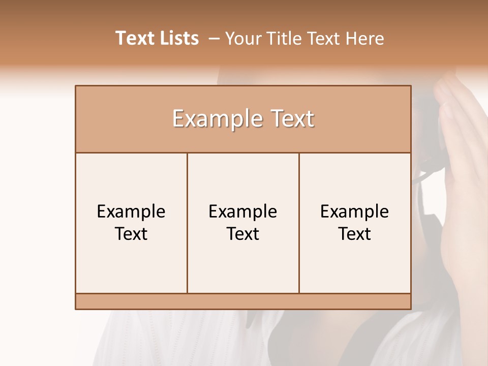 Customer Representative With Headset Smiling During A Telephone Conversation PowerPoint Template