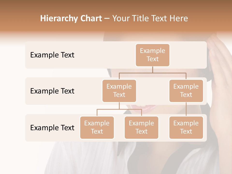 Customer Representative With Headset Smiling During A Telephone Conversation PowerPoint Template