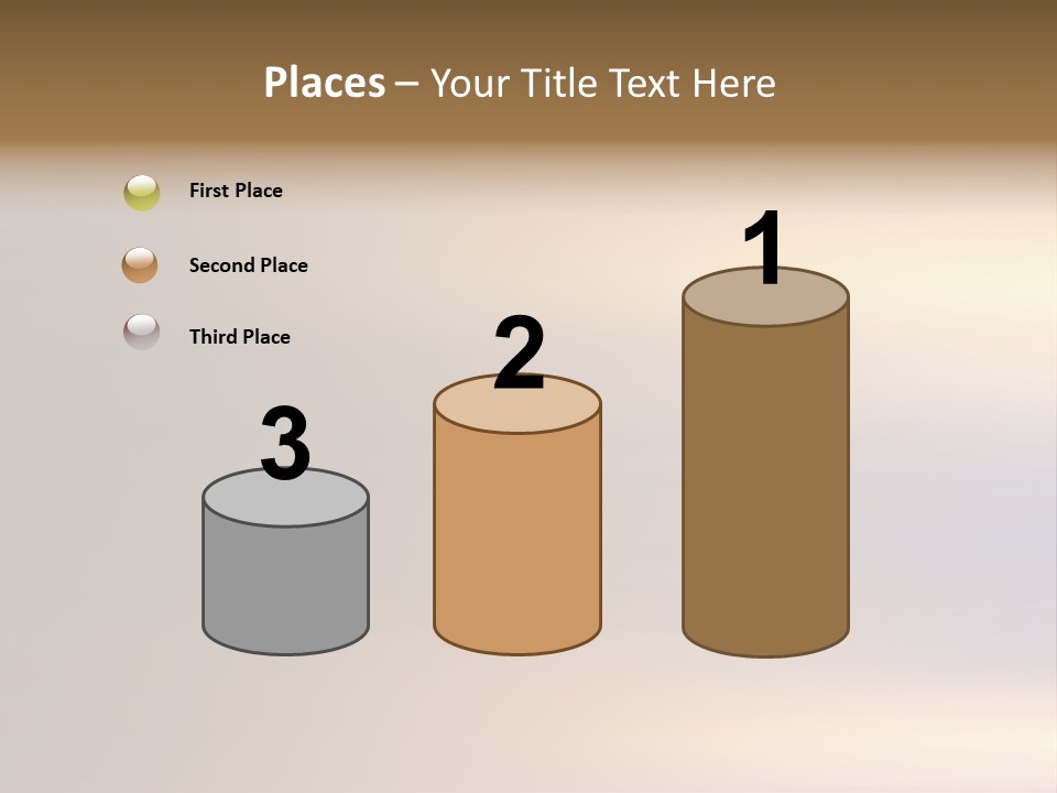 A Blurry Image Of A Brown And Blue Background PowerPoint Template