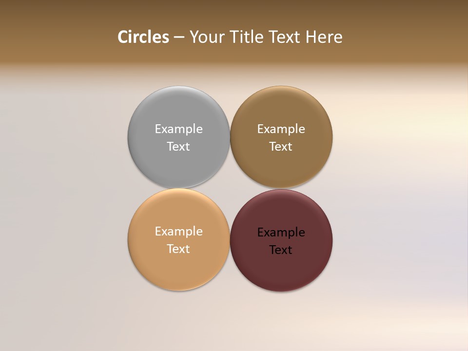 A Blurry Image Of A Brown And Blue Background PowerPoint Template
