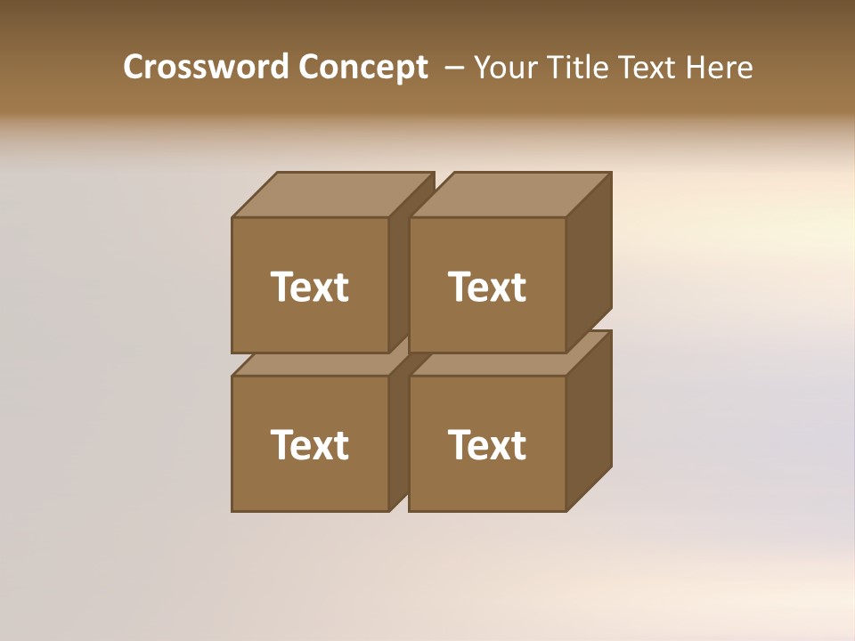 A Blurry Image Of A Brown And Blue Background PowerPoint Template
