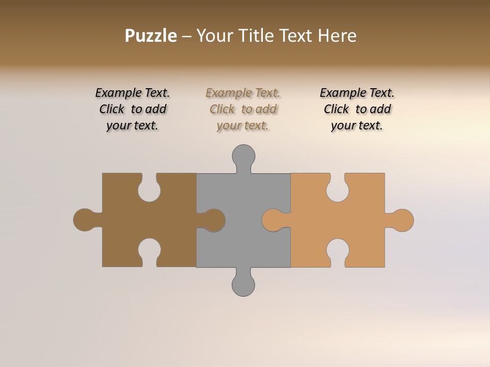 A Blurry Image Of A Brown And Blue Background PowerPoint Template