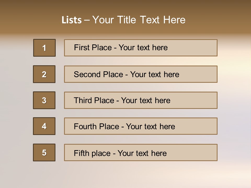 A Blurry Image Of A Brown And Blue Background PowerPoint Template