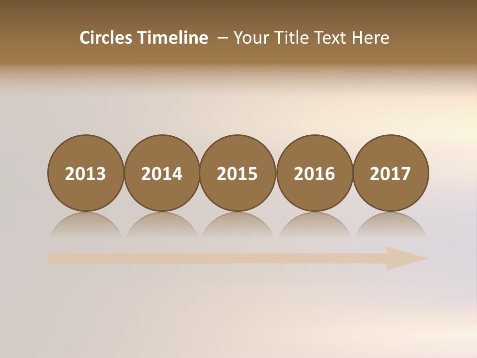 A Blurry Image Of A Brown And Blue Background PowerPoint Template