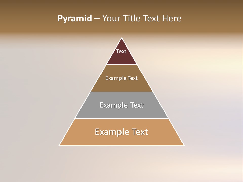 A Blurry Image Of A Brown And Blue Background PowerPoint Template