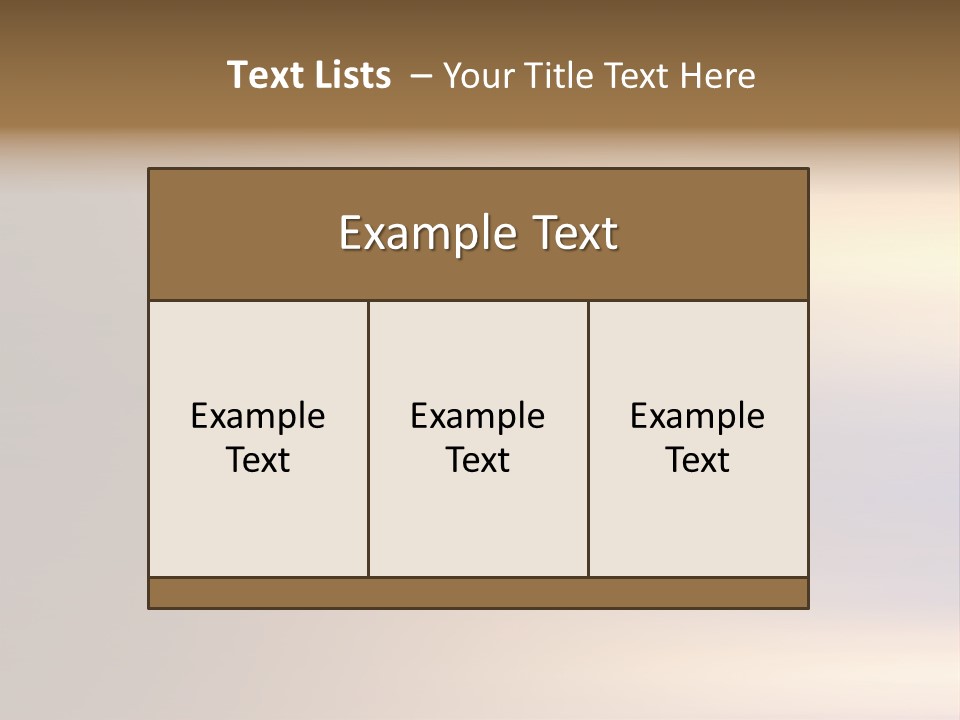 A Blurry Image Of A Brown And Blue Background PowerPoint Template