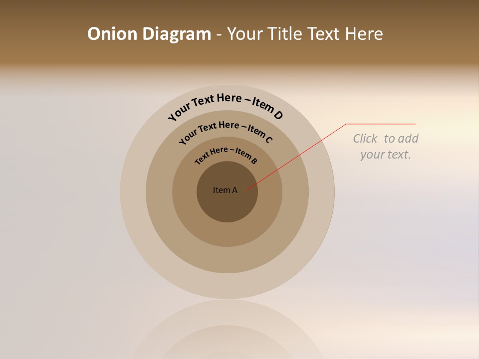 A Blurry Image Of A Brown And Blue Background PowerPoint Template