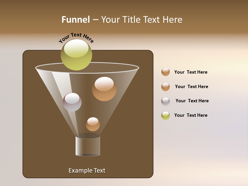 A Blurry Image Of A Brown And Blue Background PowerPoint Template