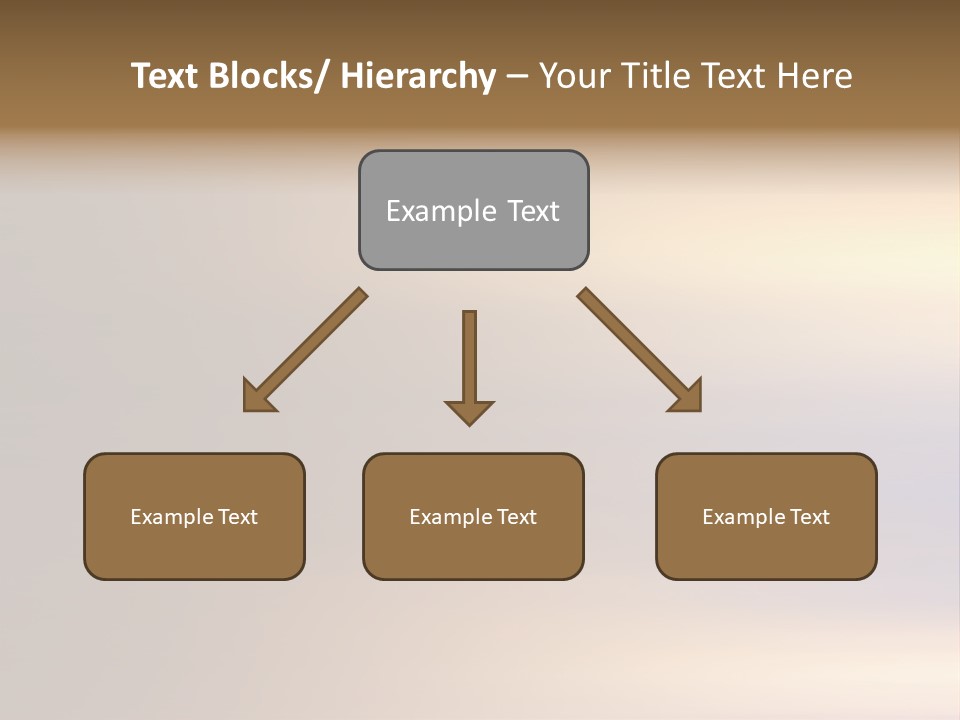 A Blurry Image Of A Brown And Blue Background PowerPoint Template