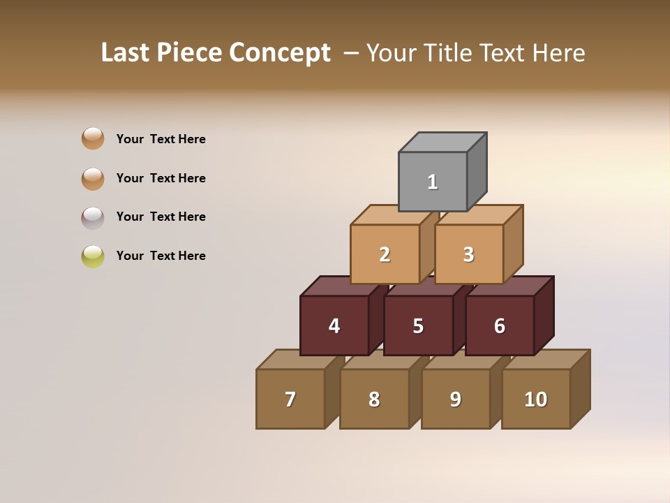 A Blurry Image Of A Brown And Blue Background PowerPoint Template