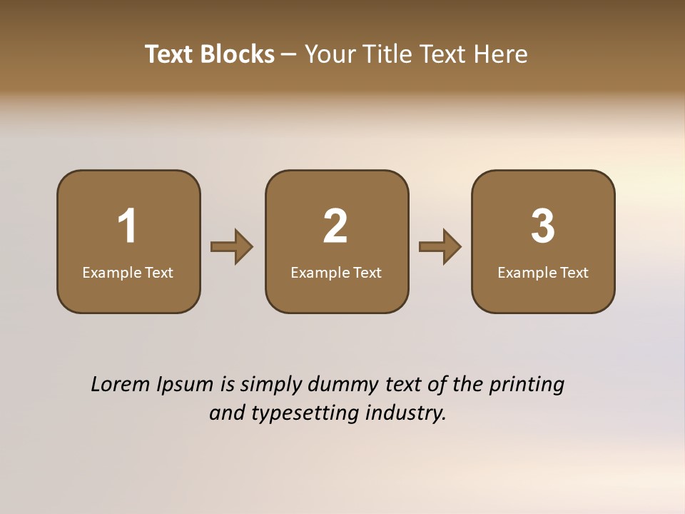 A Blurry Image Of A Brown And Blue Background PowerPoint Template