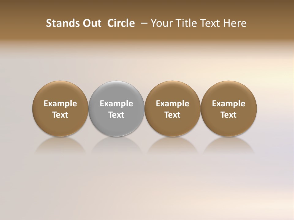 A Blurry Image Of A Brown And Blue Background PowerPoint Template