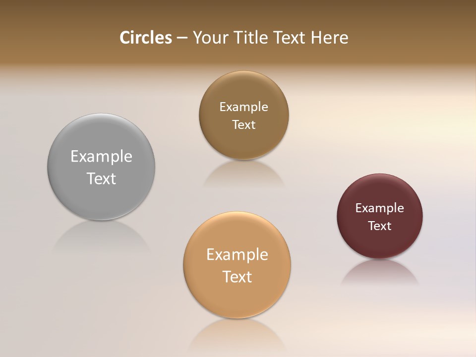 A Blurry Image Of A Brown And Blue Background PowerPoint Template