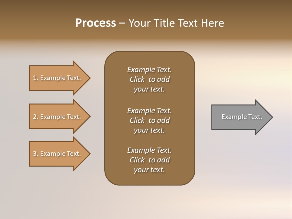 A Blurry Image Of A Brown And Blue Background PowerPoint Template
