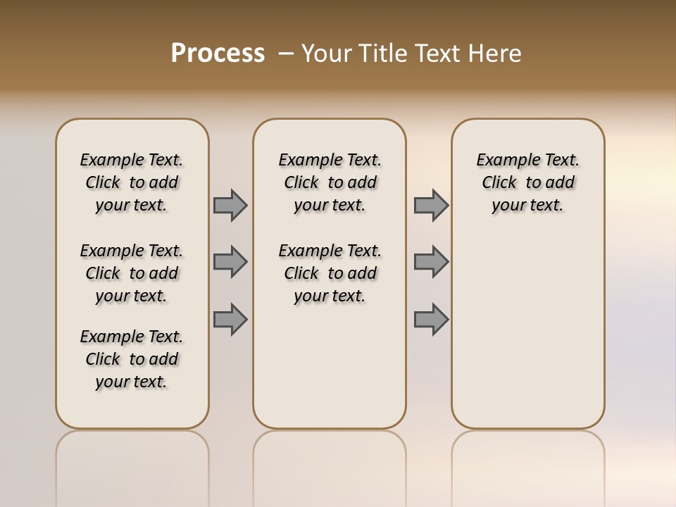 A Blurry Image Of A Brown And Blue Background PowerPoint Template