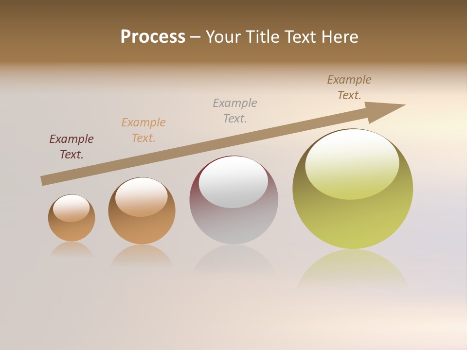A Blurry Image Of A Brown And Blue Background PowerPoint Template