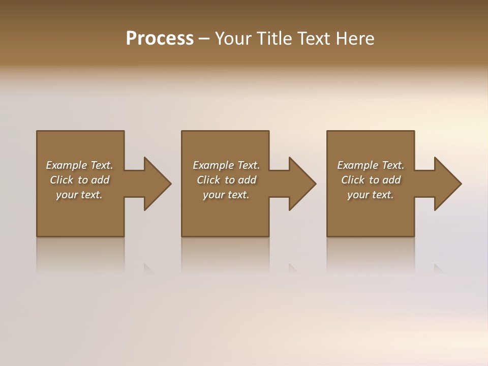 A Blurry Image Of A Brown And Blue Background PowerPoint Template
