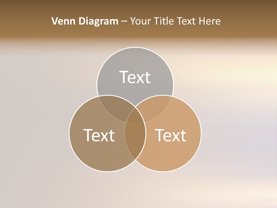 A Blurry Image Of A Brown And Blue Background PowerPoint Template