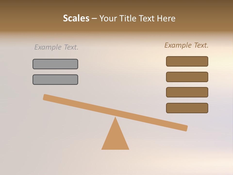 A Blurry Image Of A Brown And Blue Background PowerPoint Template