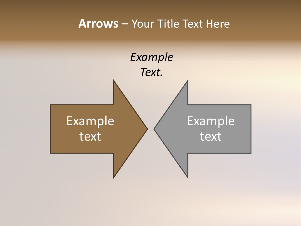 A Blurry Image Of A Brown And Blue Background PowerPoint Template