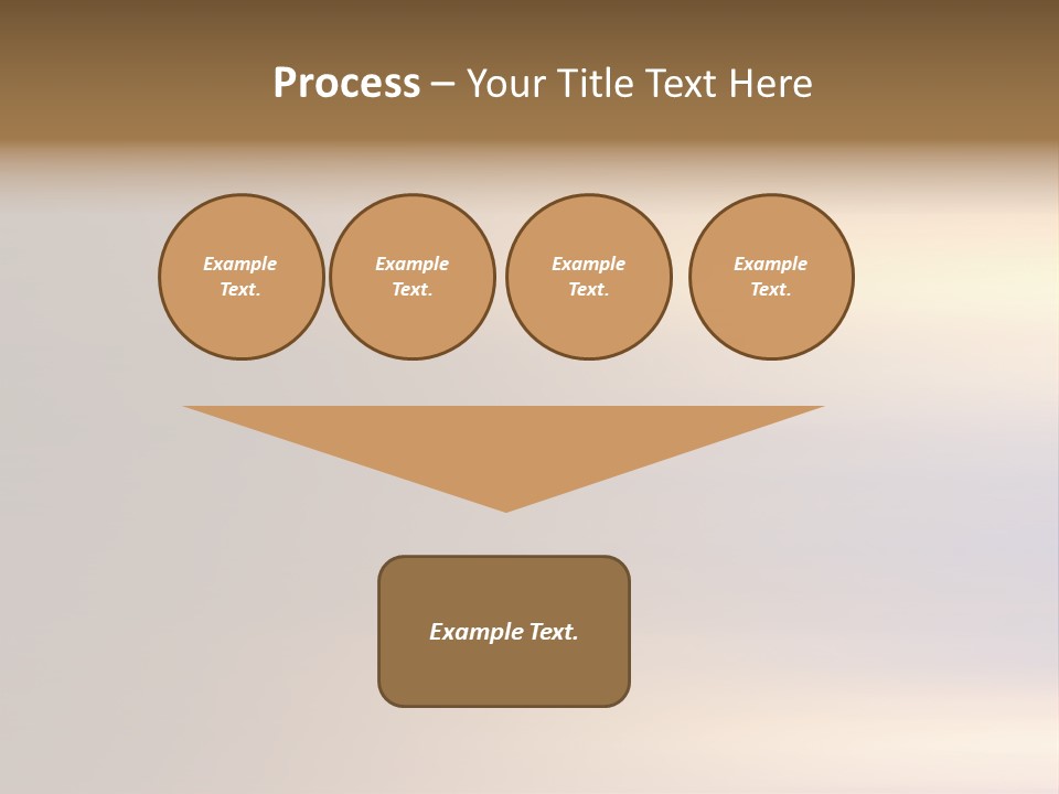 A Blurry Image Of A Brown And Blue Background PowerPoint Template