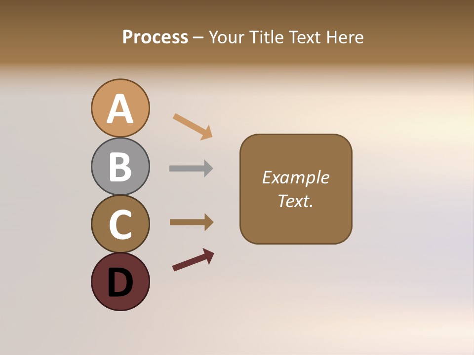 A Blurry Image Of A Brown And Blue Background PowerPoint Template