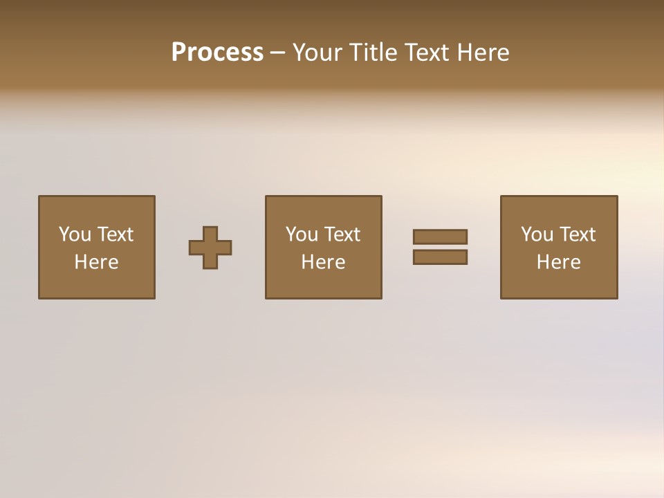 A Blurry Image Of A Brown And Blue Background PowerPoint Template