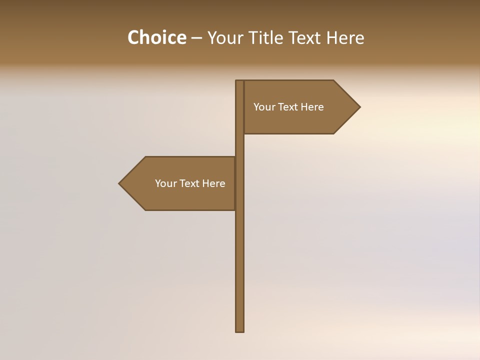 A Blurry Image Of A Brown And Blue Background PowerPoint Template