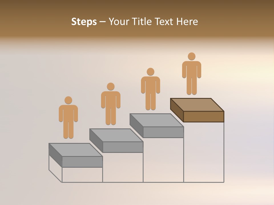 A Blurry Image Of A Brown And Blue Background PowerPoint Template