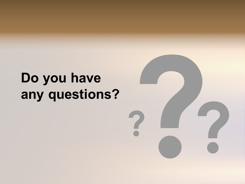 A Blurry Image Of A Brown And Blue Background PowerPoint Template