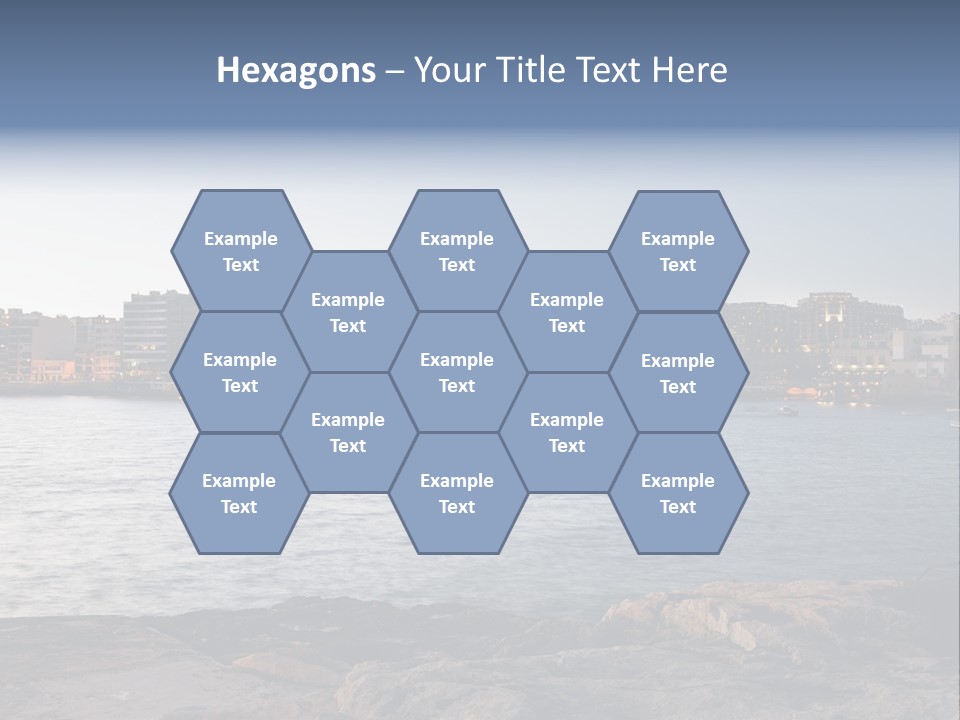 Saint Julians Bay In Malta PowerPoint Template