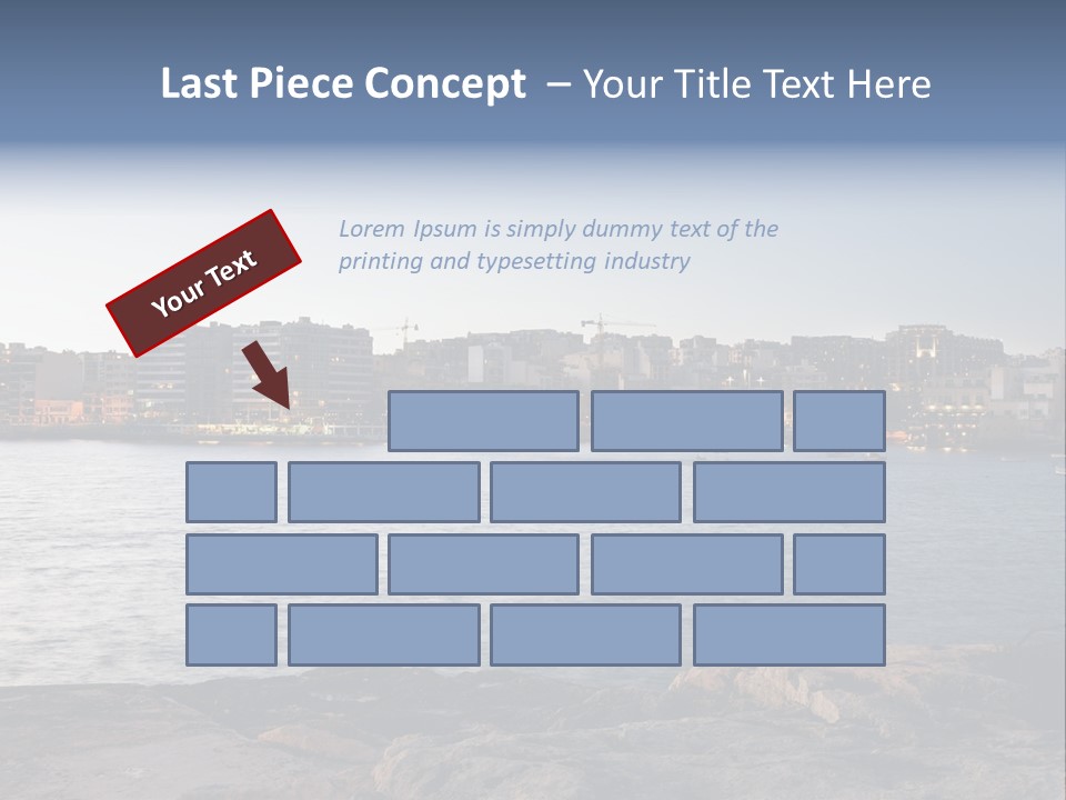 Saint Julians Bay In Malta PowerPoint Template