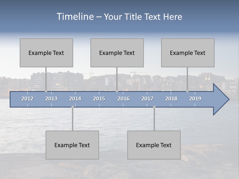 Saint Julians Bay In Malta PowerPoint Template