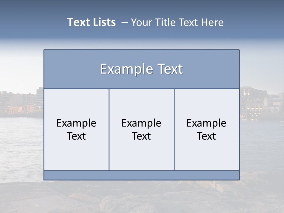 Saint Julians Bay In Malta PowerPoint Template