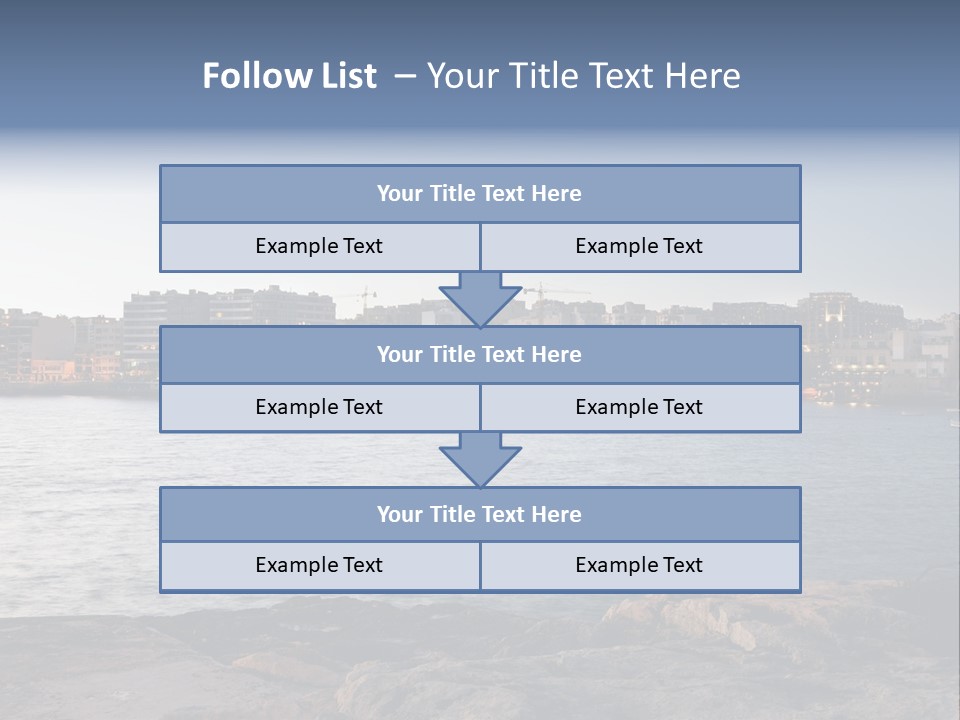 Saint Julians Bay In Malta PowerPoint Template