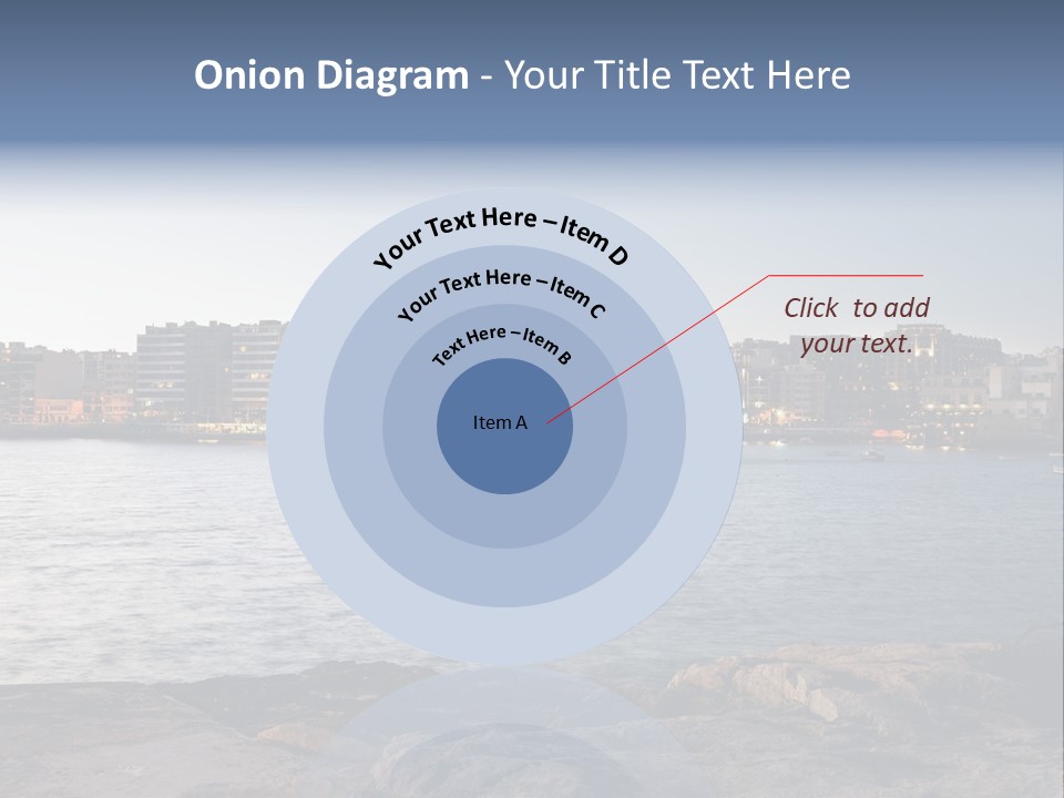 Saint Julians Bay In Malta PowerPoint Template