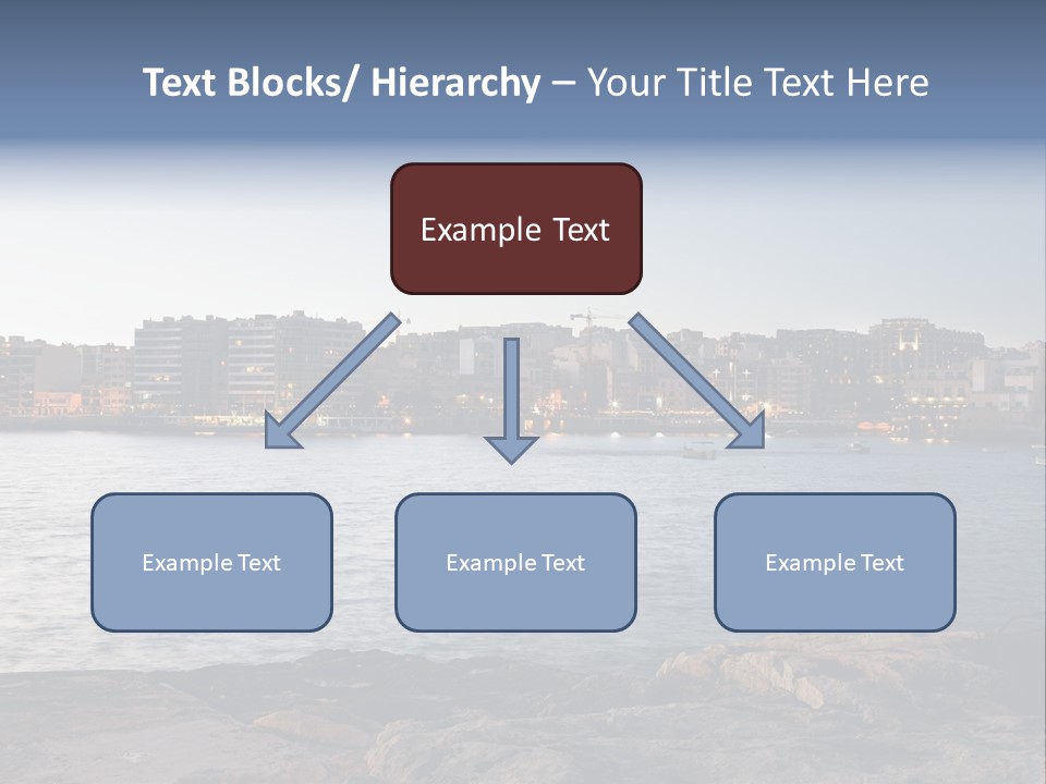 Saint Julians Bay In Malta PowerPoint Template
