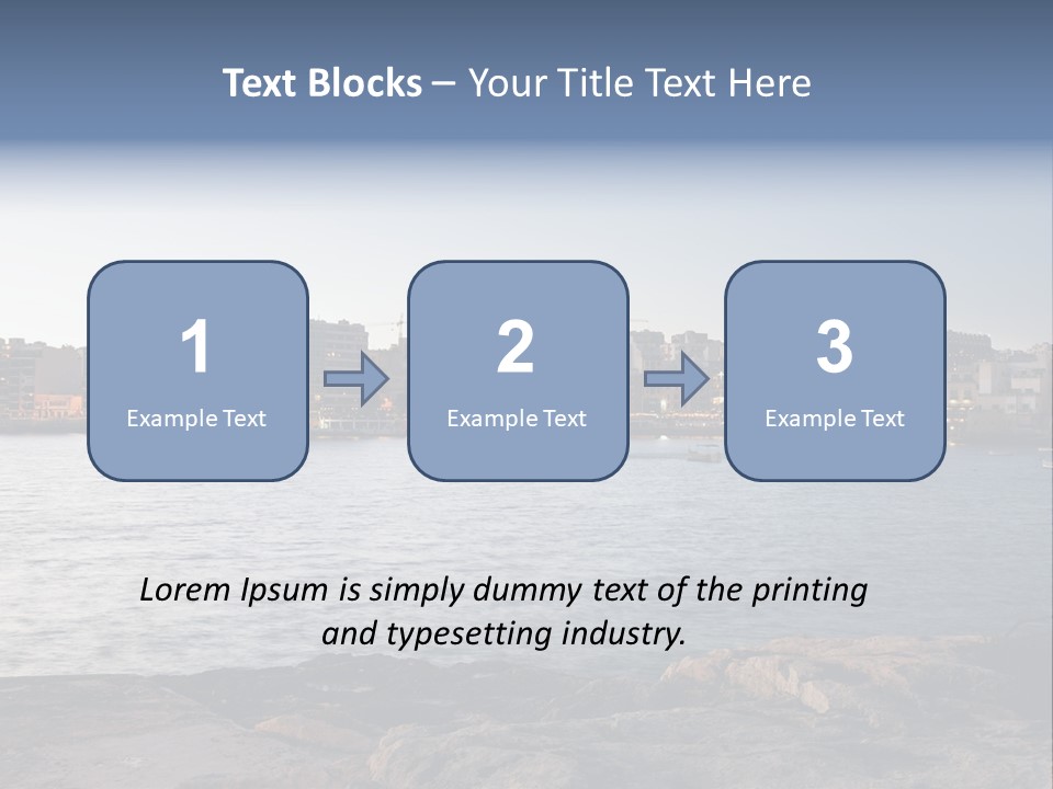 Saint Julians Bay In Malta PowerPoint Template