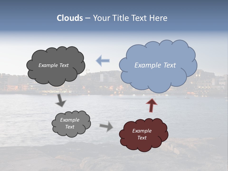Saint Julians Bay In Malta PowerPoint Template
