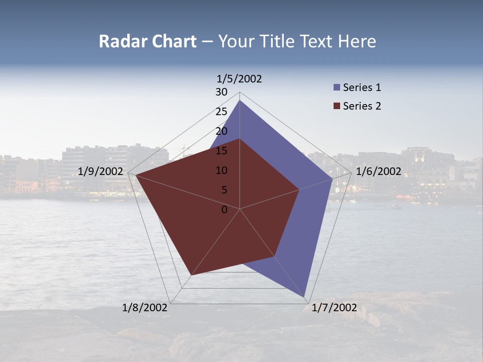 Saint Julians Bay In Malta PowerPoint Template