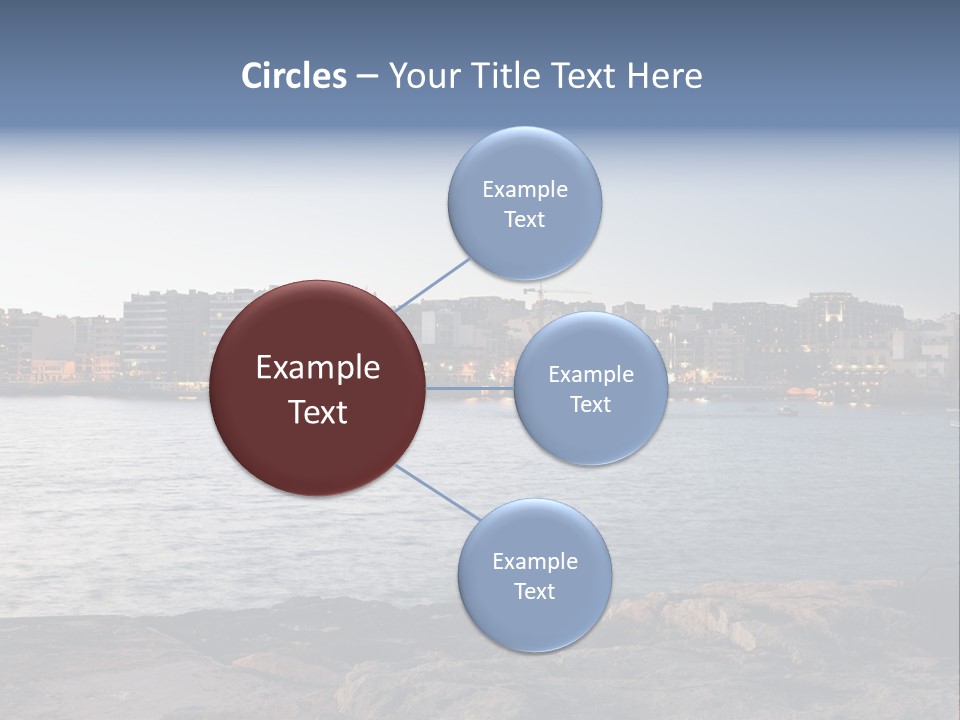 Saint Julians Bay In Malta PowerPoint Template