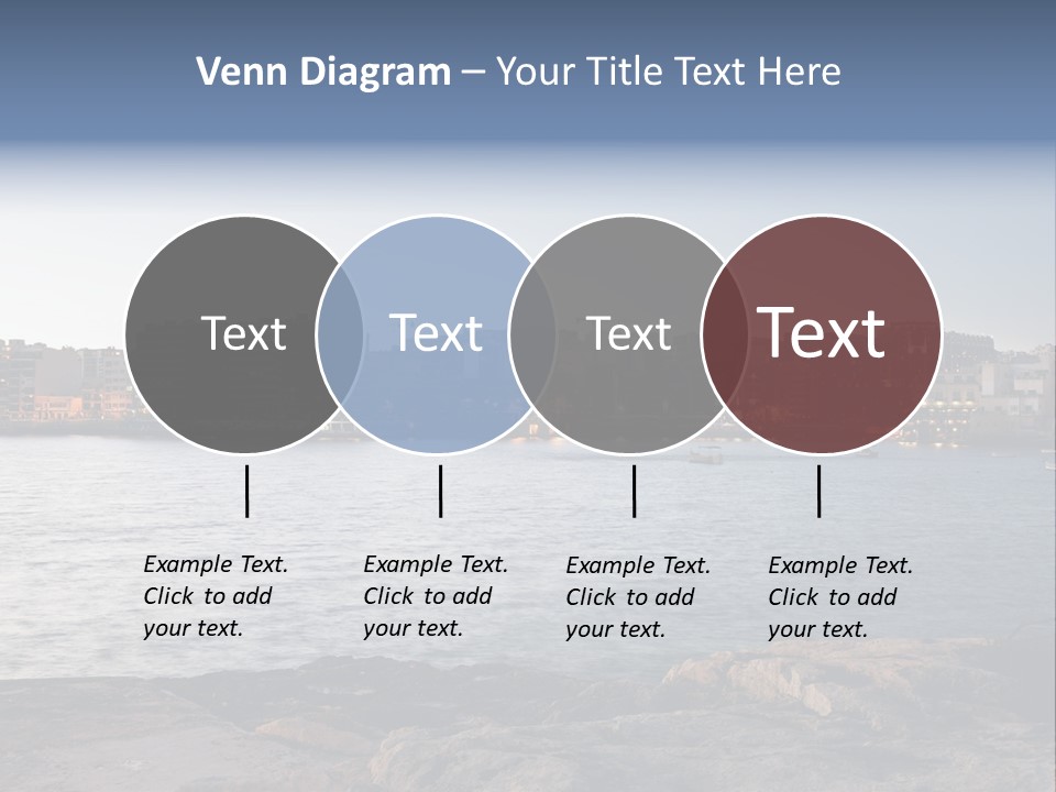 Saint Julians Bay In Malta PowerPoint Template