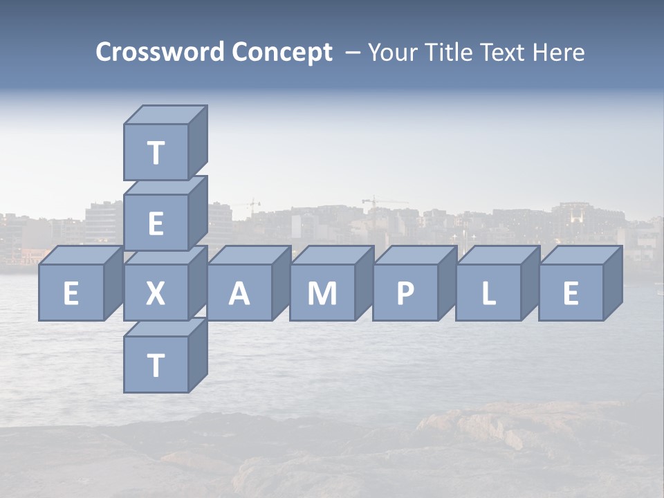 Saint Julians Bay In Malta PowerPoint Template