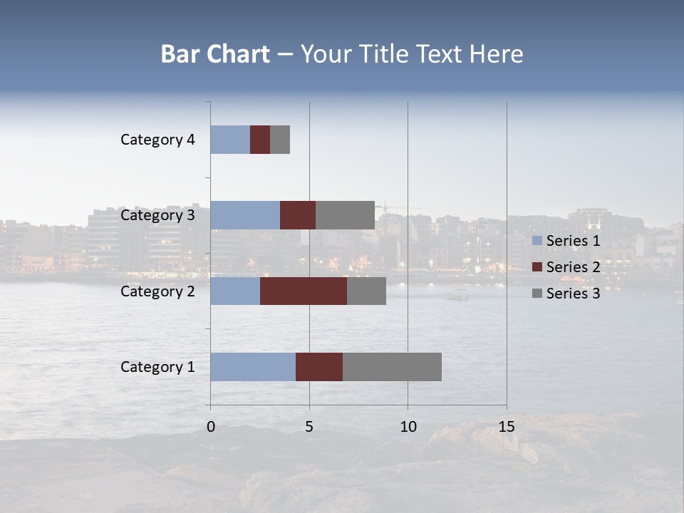Saint Julians Bay In Malta PowerPoint Template