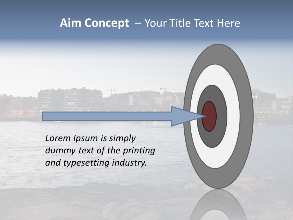 Saint Julians Bay In Malta PowerPoint Template