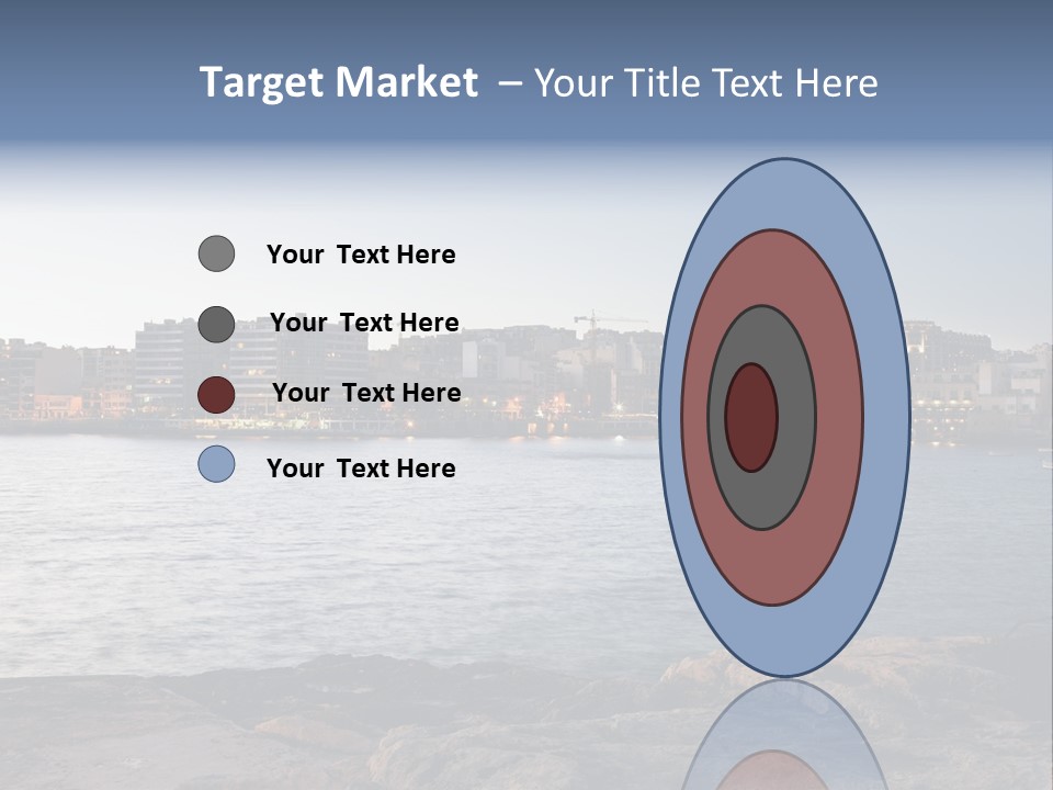 Saint Julians Bay In Malta PowerPoint Template