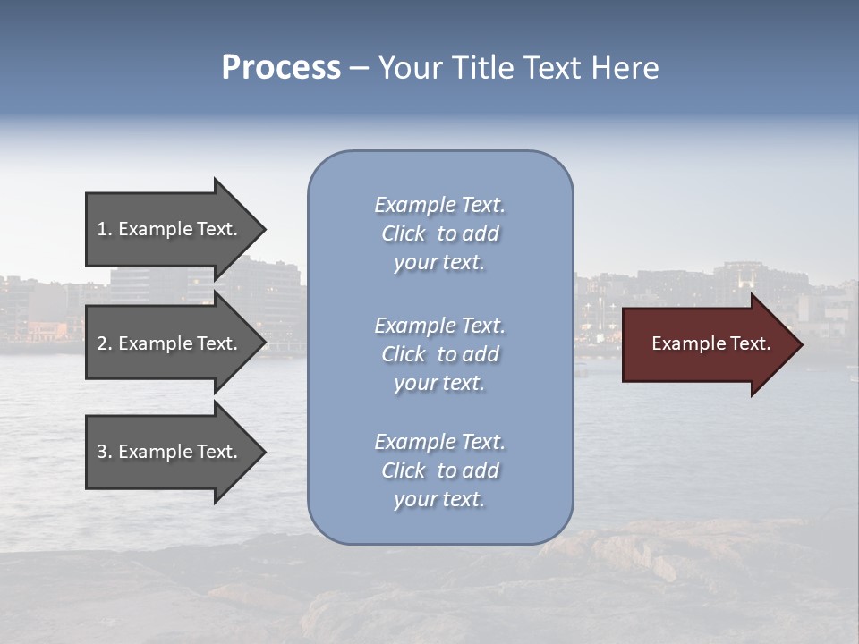 Saint Julians Bay In Malta PowerPoint Template