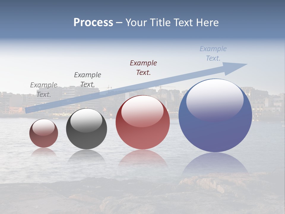 Saint Julians Bay In Malta PowerPoint Template