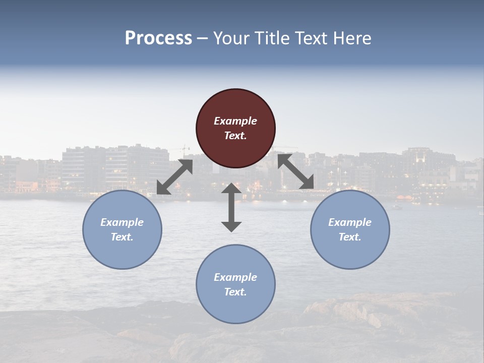 Saint Julians Bay In Malta PowerPoint Template