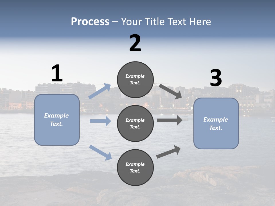 Saint Julians Bay In Malta PowerPoint Template